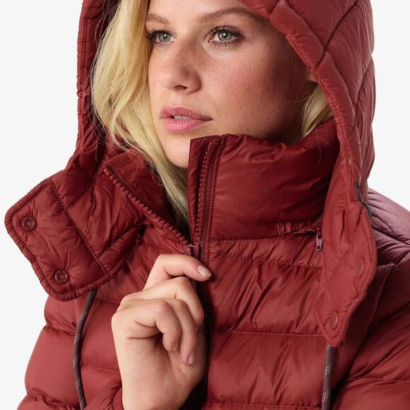 NEW Lole Claudia Down  puffer Jacket - 650 Fill Power in Tuscan Red 1225 6s3 - Picture 5 of 12